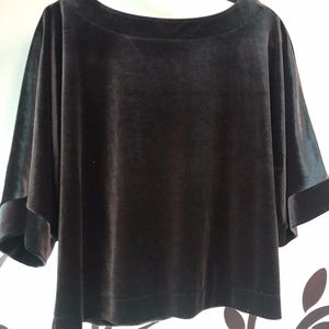 oversized velvet t-shirt